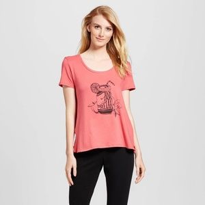 New Gilligan & O'Malley Pink Graphic Sleep T Shirt